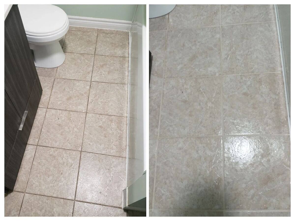 Tile floor — restored to factory shine