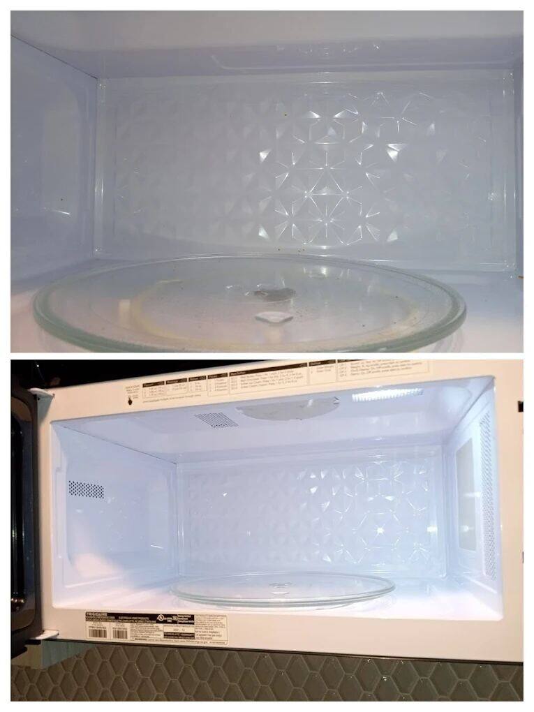 Microwave — interior & turntable